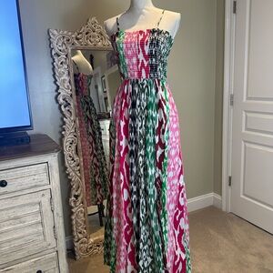 LOFT Mult- colored Maxi Dress